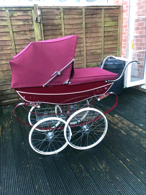 silver cross super burley coach built pram